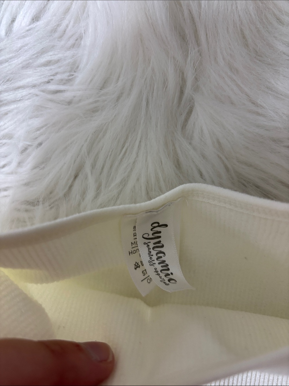Dynamic Ribbed Cream Tank Top Size OS - Picture 2 of 4